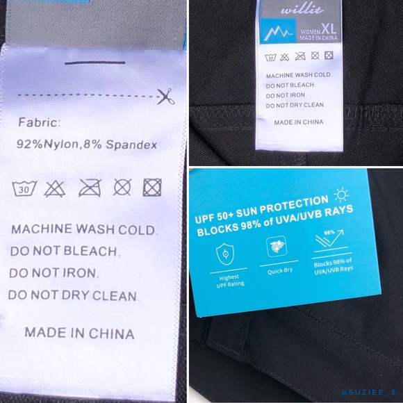 Willit Black Cargo Hiking Shorts Pockets 6” XL NWT - Picture 12 of 15